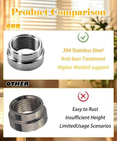 20 Pcs M18x1.5 Oxygen Sensor Weld Bung Stepped Style,304 Stainless Steel Welding Adapters in Saudi Arabia