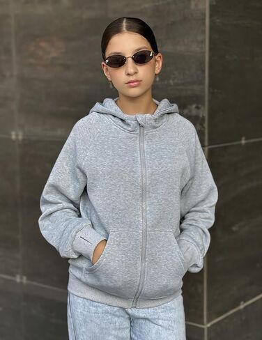 Arshiner Girls zip udies teen teen swingshirts sweatshirts fleece jetkets Kids Fall Fashit Adth in Saudi Arabia