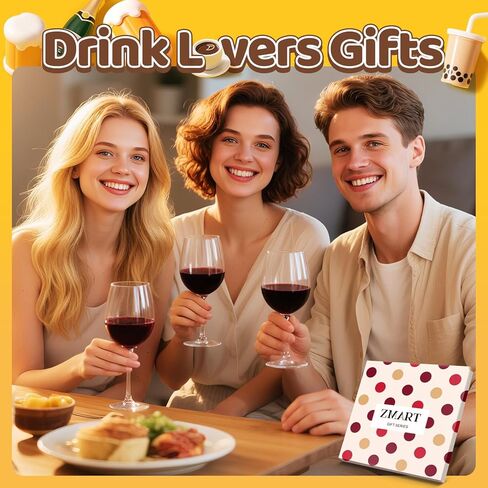 Zmart Wine Gifts for Women Men, Funny Wine Lover Gifts, Drinking Lover Gifts for Mom Dad, Wine Gifts Stocking Stuffers for Her in Saudi Arabia