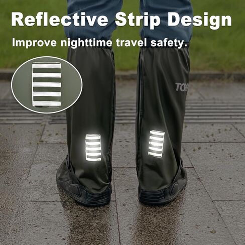 أغطية حذاء المطر Tomi PowerSports (أسود ، كبير) in Kuwait