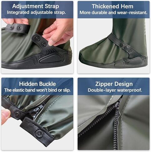 أغطية حذاء المطر Tomi PowerSports (أسود ، كبير) in Kuwait