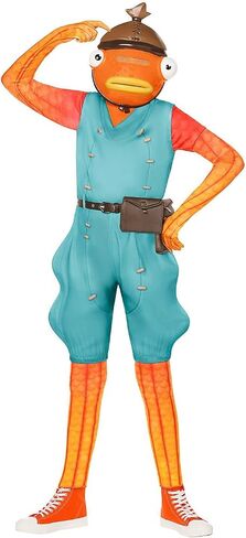 Spirit Halloween Fortnite Youth Fishstick Costume, Officially licensed, Gaming in Saudi Arabia