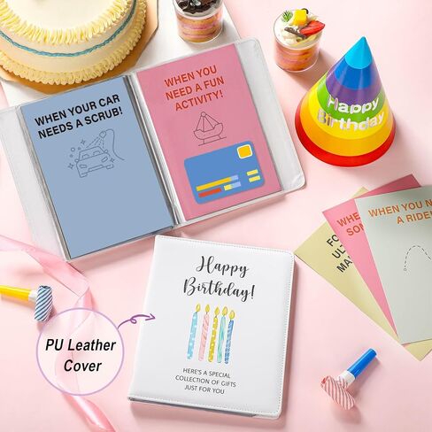 Epakh Happy Birthday Gift Card Book 9 x 7 Inch Greeting Cards Booklet Keeper Organizer Books with 24 Pages Album Keeper Personalized for Birthday Party Favors in Saudi Arabia