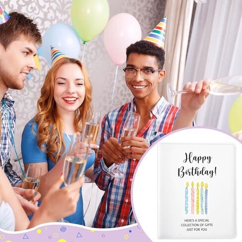 Epakh Happy Birthday Gift Card Book 9 x 7 Inch Greeting Cards Booklet Keeper Organizer Books with 24 Pages Album Keeper Personalized for Birthday Party Favors in Saudi Arabia