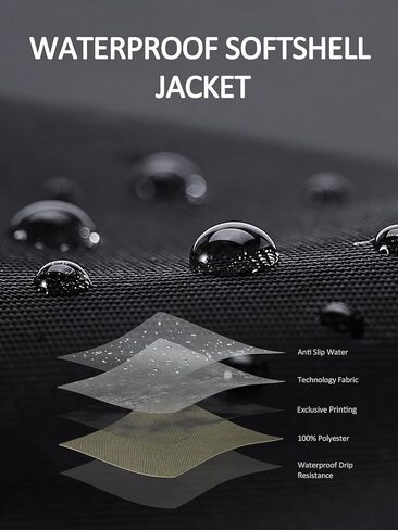 Yousify Mens Waterproof Shell Jacket Full Zip Hooded Raincoat Lightweight Windbreaker for Cycling Hiking Golf Outdoor in Saudi Arabia