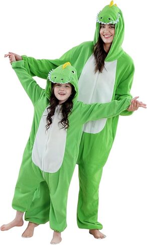 MICHLEY Unisex Halloween Animal Cosplay Costume, Zipper Hooded One Piece Pajamas for Men and Women in Saudi Arabia