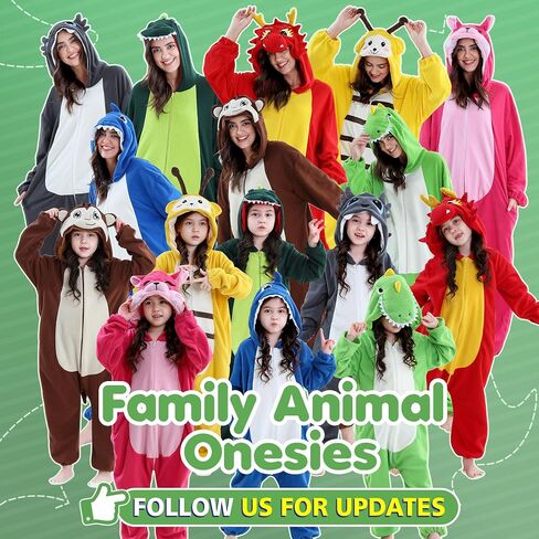 MICHLEY Unisex Halloween Animal Cosplay Costume, Zipper Hooded One Piece Pajamas for Men and Women in Saudi Arabia