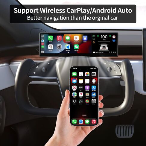 8.8 "شاشة رأس رفيعة للغاية لـ Tesla 2024 Highland Model 3 مع الكاميرا الأمامية ، والاسلكية/السلكية carplay و Android Auto ، تحذير أعمى بقعة ، لا كتلة تنفيس AC ، طيار تلقائي ، تحديث OTA in Kuwait