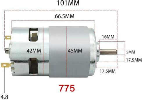 Motor Single and Double Ball Bearings Large Torque Low Noise 895DC12V12000 O(2) in Saudi Arabia