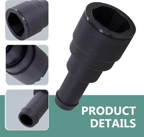 2 PCS Car Heater Coolant Hose Connector, High Temperature Leak-proof Sealing Joints, Replacement 800-409 15032062 15151873 15151875, Compatible with Buick GMC Chevrolet Ford Lincoln (Black) in Kuwait