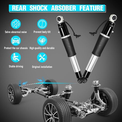 841766675 2 PCS صدمات الهواء الخلفية الدعامات استبدال امتصاص كاديلاك Escalade GMC Yukon Chevy Suburban Tahoe 2015-2022 ، 23151122 23267007 23290661 in Saudi Arabia