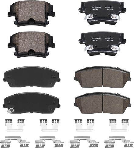 Automotive Replacement Rear Brake Pads Compatible with 2012-2014 Ford F-150 and 2015-2020 Ford F-150,Ceramic Disc Brake Pads for Car Rear Rotor,Easy to Install,No squeaking,Long-Lasting(D1602) in Saudi Arabia