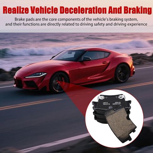 Automotive Replacement Rear Brake Pads Compatible with 2012-2014 Ford F-150 and 2015-2020 Ford F-150,Ceramic Disc Brake Pads for Car Rear Rotor,Easy to Install,No squeaking,Long-Lasting(D1602) in Saudi Arabia