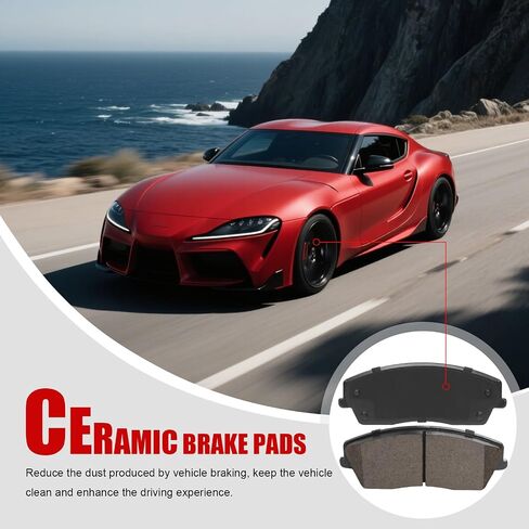 Automotive Replacement Rear Brake Pads Compatible with 2012-2014 Ford F-150 and 2015-2020 Ford F-150,Ceramic Disc Brake Pads for Car Rear Rotor,Easy to Install,No squeaking,Long-Lasting(D1602) in Saudi Arabia