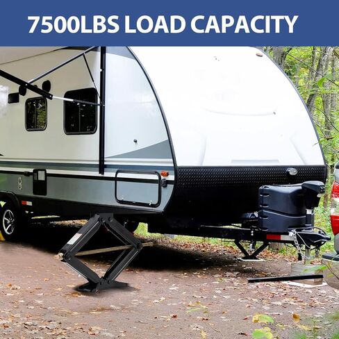 جاك مقص 7500 رطل من أجل المقطورات - 4 "إلى 24" ارتفاع قابل للتعديل ، والمستقلة وتثبيت مقبض مع مقطورات السفر ، والمعسكر ، و RVS والعجلات الخامسة in Kuwait