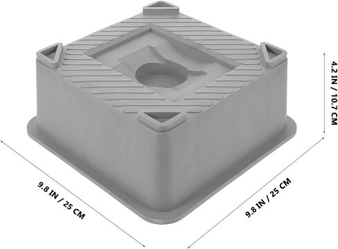Pretyzoom RV Trailer Jack Block: RV Loveling Pad - Block Nonslip Camper Stabilizer Block لمقاطع السفر في الهواء الطلق ومواقف السيارات - رمادي in Saudi Arabia