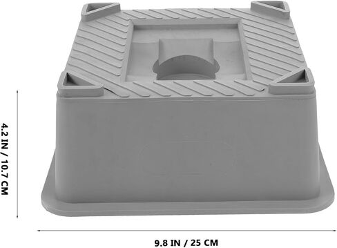 Pretyzoom RV Trailer Jack Block: RV Loveling Pad - Block Nonslip Camper Stabilizer Block لمقاطع السفر في الهواء الطلق ومواقف السيارات - رمادي in Saudi Arabia