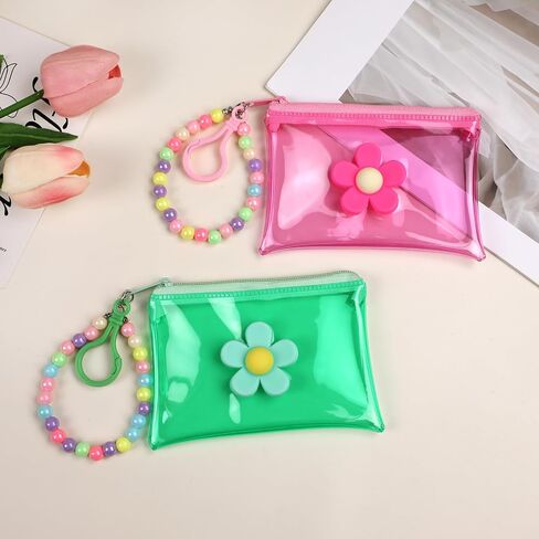 2 PCS COIN PRES CREDER CARD CARD CARD CUNT SMITLY MINI SHIPPER WALLET for Women Girls Change يحافظ in Kuwait