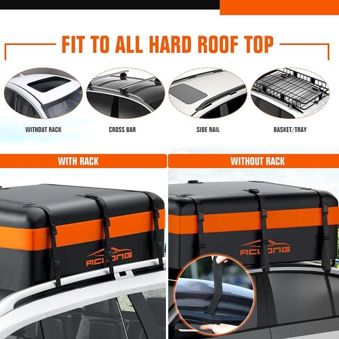 ACLONG Roof Cargo Bag Protective Mat Anti-Slip Roof Rack Pad for Car Rooftop Cargo Bag 51"x39" Car Accessories Roof Rack Accessories Fits Most Vehicles in Saudi Arabia