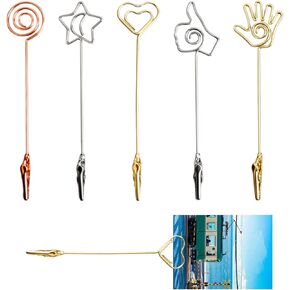 5PCS Clips for Joints, Place Card Holders, Multi-Functional Picture Holders for Tables, Metal Matchstick Extenders, Bracelet Helper Tool for Jewelry Bracelet Necklace in Saudi Arabia