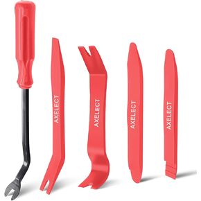 AXELECT 5 Pack Auto Trim Removal Tool Kit, Car Panel Door Window Tools Kit,Auto Clip Fastener Remover Pry Tool Set(Red) in Kuwait
