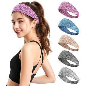 العصابات غير المنقولة للنساء للنساء ، عصابة رأس اليوغا الواسعة الرطوبة ، وعرق رياضة مرن ناع in Kuwait