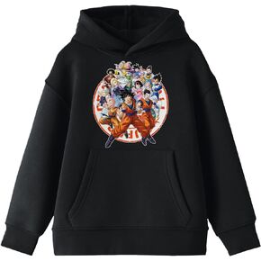 BioWorld Dragon Ball Super Saiyan Heroes Youth Sweatshirt Black in Kuwait