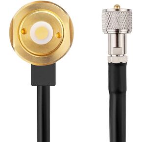 NMO Antenna Cable,25FT CB Antenna Cable Extension with NMO and Removable UHF Connector,Low Loss RG58 Cable NMO to UHF PL259 Male for VHF/UHF/CB Radio NMO Antenna in Kuwait