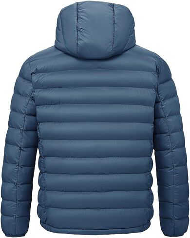 TBMPOY Men's Lightweight Packable Puffer Jackets Hooded Winter Coat Warm Water-Resistant for Travel Casual Hiking Ski in Saudi Arabia