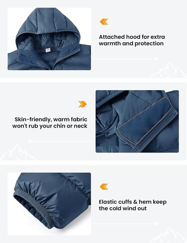 TBMPOY Men's Lightweight Packable Puffer Jackets Hooded Winter Coat Warm Water-Resistant for Travel Casual Hiking Ski in Saudi Arabia