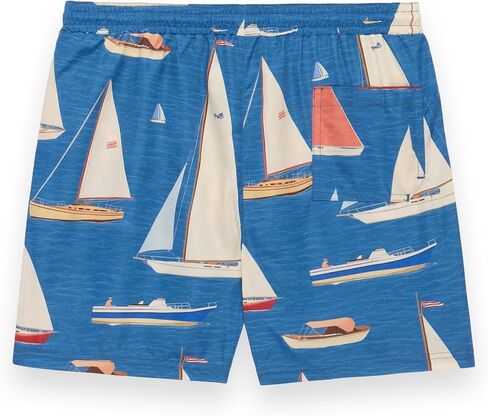 Future Planet Boys Kids (6-14) Premium Designer Azure Fast-Dry 7" Swim Trunks in Saudi Arabia