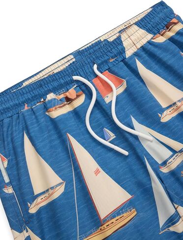 Future Planet Boys Kids (6-14) Premium Designer Azure Fast-Dry 7" Swim Trunks in Saudi Arabia