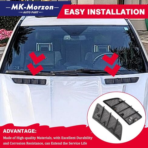 1648804305 Pair Hood Air Vents Grille Cover Fit for 2008-2011 Mercedes-Benz GL320 GL350 GL450 GL550 ML320 ML350 ML450 ML550 ML63 AMG Replace# 1648804405 in Saudi Arabia