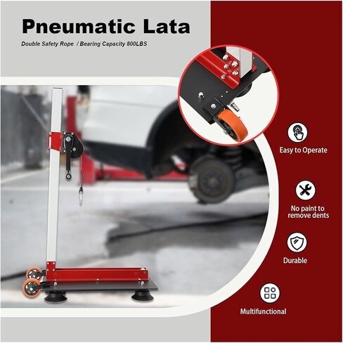 Pulling Tower Dent Car Body Repair Tools, Pneumatic Sheet Metal Lata Car Dent Puller Pulling Systems Machine, 15.8-39.4 Inch Height Adjustable for Auto Body Door Repair (800lbs) in Saudi Arabia