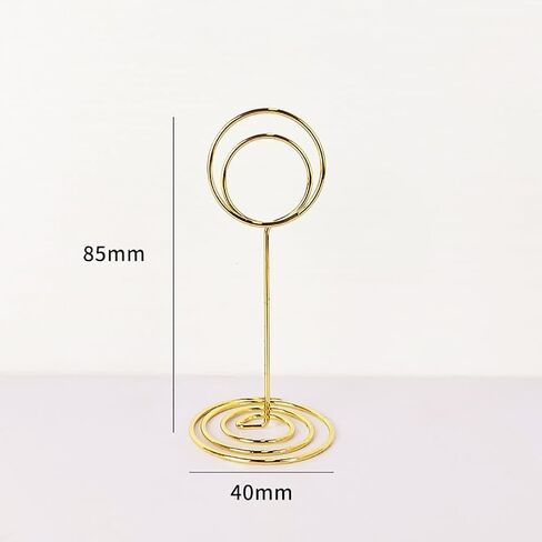 20 Pcs Metal Wire Place Card Holders Table Number Holders Stands Wedding Table Card Clips Office Memo Holders Table Top Photo Holders for Pictures Black in Saudi Arabia
