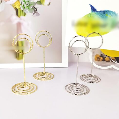 20 Pcs Metal Wire Place Card Holders Table Number Holders Stands Wedding Table Card Clips Office Memo Holders Table Top Photo Holders for Pictures Black in Saudi Arabia