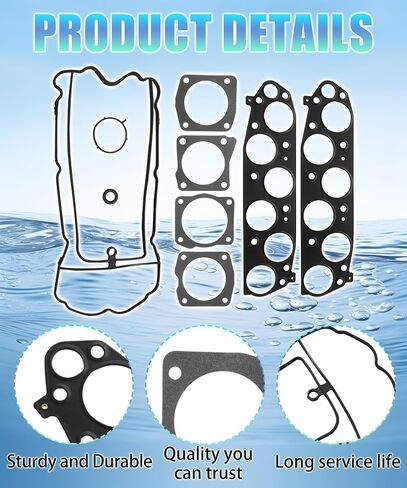 Fuel Injection Plenum Gasket Fits for Honda Pilot/Accord/Odyssey/Crosstour/Ridgeline/Acura ZDX TSX RDX MDX RL TL Intake Manifold Gasket 2005-2017 3.0 3.2 3.5 3.7L Replace MS964093,MS 96409-3 in Saudi Arabia