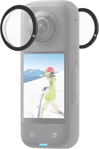 PULUZ for Insta 360 x4 Lens Protector, Dual Lens Guards for Insta360 X4 Protective Case PC Protective Cover Sticky Lens Guards for Insta 360 x4 Accessories Waterproof in Saudi Arabia
