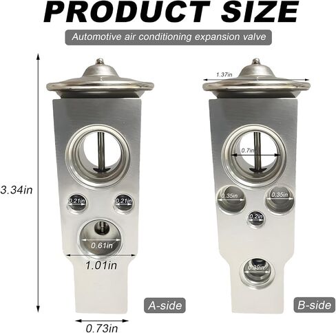 Car A/C Expansion Valve, Metallic Corrosion-Resistant Steam Engine Air Conditioner Valve, Universal Air Conditioning Thermal Expansion Valve for Most Cars Trucks SUVs Sedans in Saudi Arabia