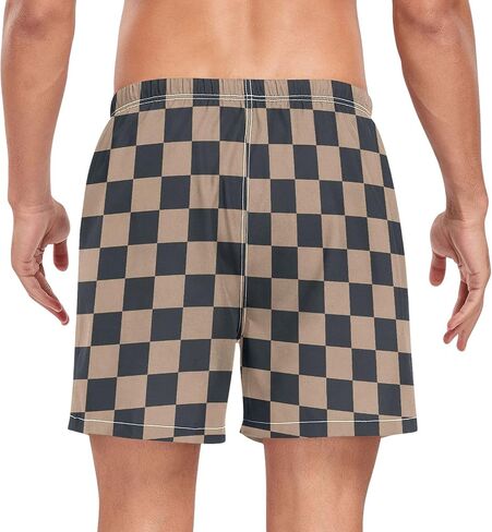 Men's Swimming Trunks Men's Double Layer Workout Running Shorts with Pockets Training Shorts Quick Dry in Saudi Arabia