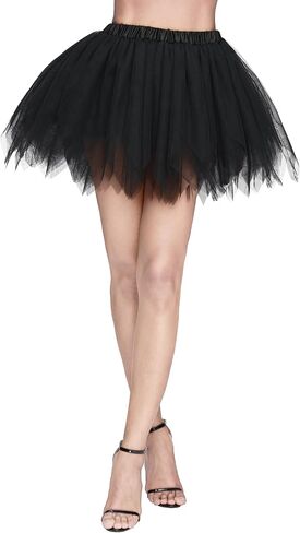 Spooktacular Creations Women's Ballet Bubble Skirt, Halloween Elastic Tutu Skirt for Halloween Party Cosplay in Saudi Arabia