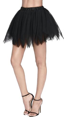 Spooktacular Creations Women's Ballet Bubble Skirt, Halloween Elastic Tutu Skirt for Halloween Party Cosplay in Saudi Arabia