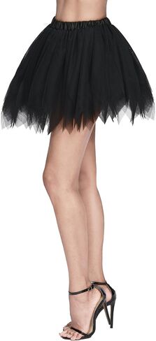 Spooktacular Creations Women's Ballet Bubble Skirt, Halloween Elastic Tutu Skirt for Halloween Party Cosplay in Saudi Arabia
