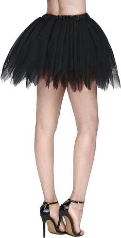 Spooktacular Creations Women's Ballet Bubble Skirt, Halloween Elastic Tutu Skirt for Halloween Party Cosplay in Saudi Arabia