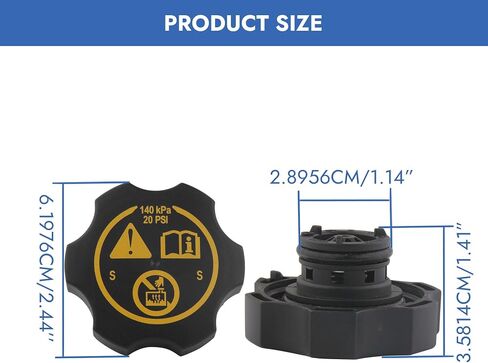 13502353 Coolant Reservoir Cap for 2000-2022 Chevy GMC Buick Cadillac-تناسب Silverado 1500 2500 3500 ، Express ، Suburban ، Equinox ، Malibu ، Savana ، Sierra ، Yukon Graviator Tank Tank in Saudi Arabia