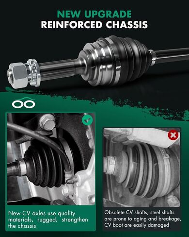 Scitoo 2pcs الأمامية اليسرى والأمراض اليمنى من محور محور CV من أجل Dodge Caliber ، لجيب Compass ، لجيب باتريوت 2.0L in Saudi Arabia