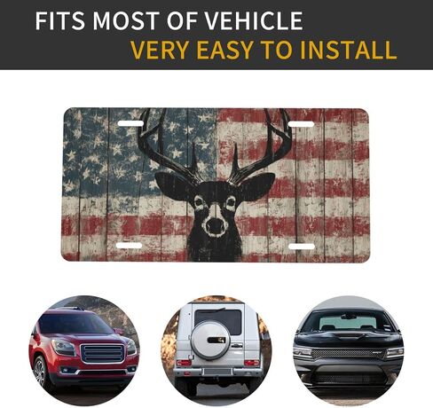 غطاء لوحة الترخيص الأمامي ، العلم الأمريكي Bigfoot Sasquatch Car Decor التبعية الألومنيوم المعدني المقاوم للصدأ في الولايات المتحدة لوحة الحداثة تغطية العلامة الزخرفية مع 4 ثقوب للرجال 6 * 12 في in Kuwait