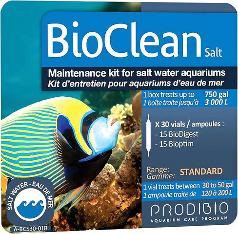 Bio Clean، بطاريات ومغذيات نيتروفية، مياه مالحة، قوارير سعة 30/1 مل، 30 جالونًا فما فوق in Kuwait