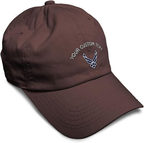 Speedy Pros Soft Baseball Cap Air Force Emblem Embroidery Military Insignias Twill Cotton Dad Hats for Men & Women Buckle Closure Black Design Only in Saudi Arabia