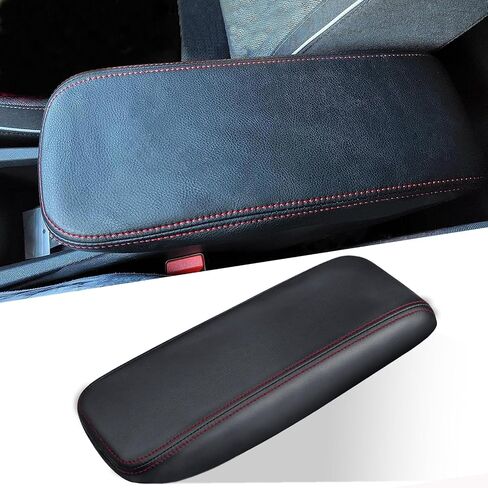 Center Console Cover for Chevy Colorado/GMC Canyon - Soft Armrest Cover Protector Cushion for Chevy Colorado GMC Canyon 2023 2024 2025 Interior Accessories - Red in Saudi Arabia